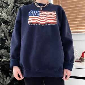 USA Flag Crewneck